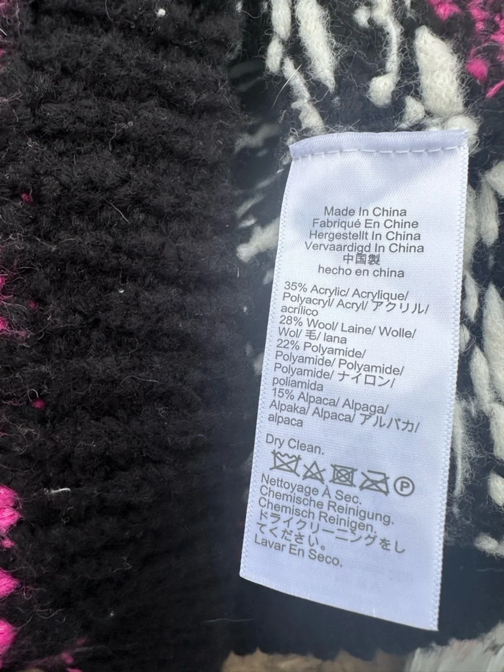 J. Crew black snowflake sweater